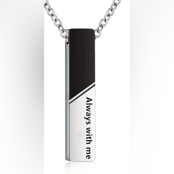 Always with me cube urn memorial necklace - new - Picture 2 of 5
